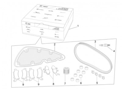 Complete wear and maintenance kit